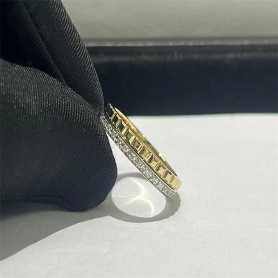 Luxury Best Quality Diamond HK Setting Jewelry Custom  18k Gold Diamond Ring