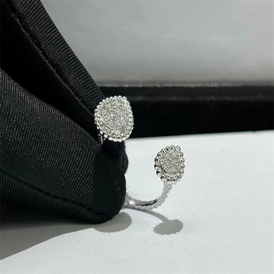  Real Diamond Jewelry Luxury White Gold Diamond Ring