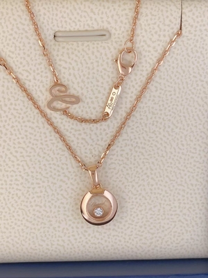 Chopard LUC Collection 18K Gold Diamonds Necklace Chopard Happy OEM Jewelry