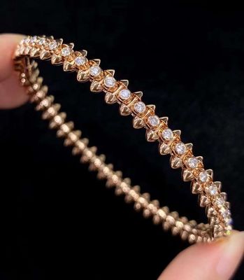Elegant Luxury Diamond Bracelet Classic Brand 18K Gold Diamond Bracelet