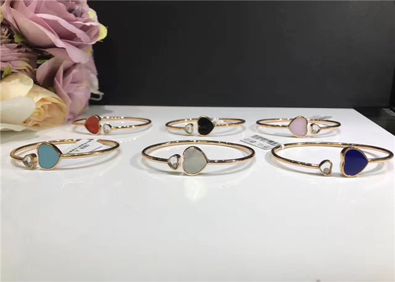 Personalized Chopard Jewelry 18K Rose Gold Made With One Moving Diamond