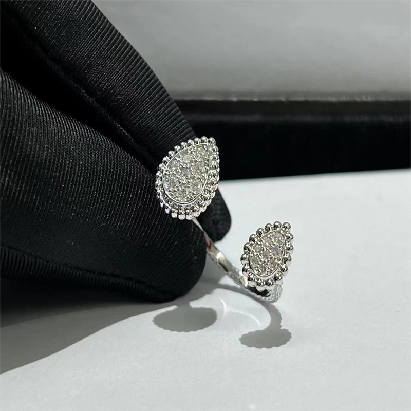  Real Diamond Jewelry Luxury White Gold Diamond Ring