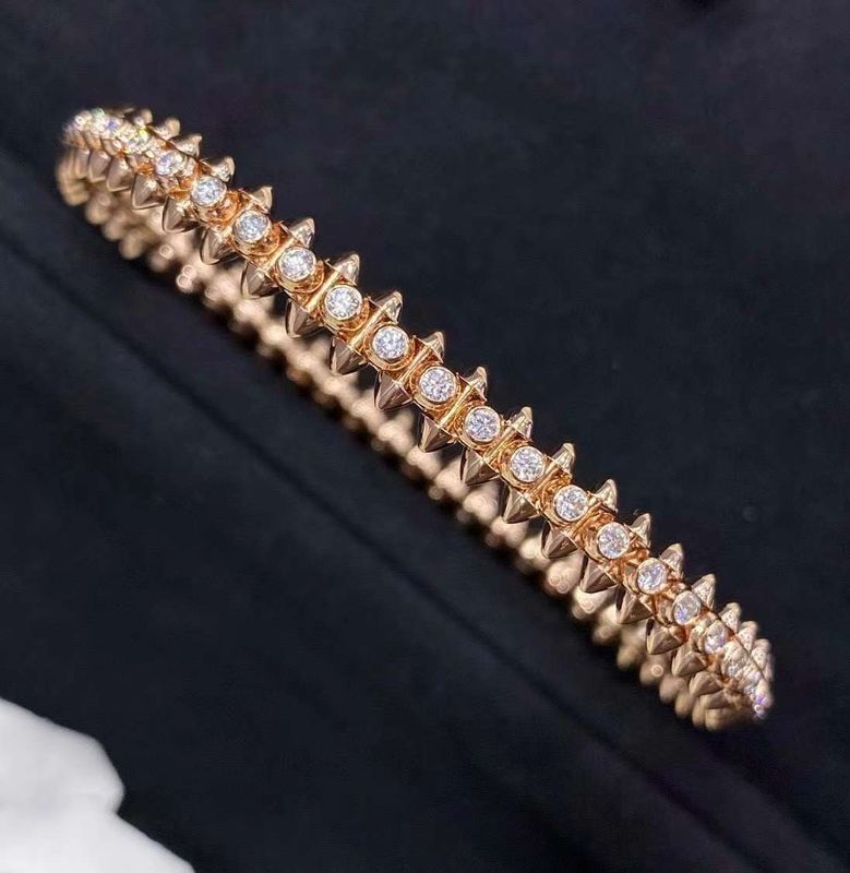 Elegant Luxury Diamond Bracelet Classic Brand 18K Gold Diamond Bracelet