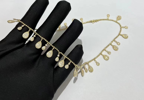 สร้อยคอเพชรทองคํา 18K สร้อยคอทองเหลืองงูทอง