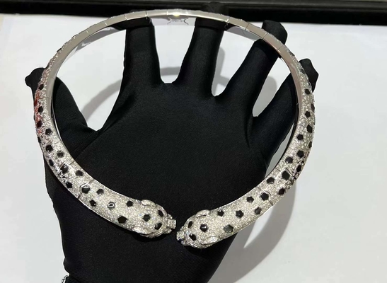 สร้อยคอแบบกําหนดเอง แบรนด์หรูหรา Brand Jewelry Tiger Necklace ผู้ผลิตเครื่องประดับ