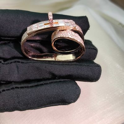 ปลาย Custom เนื้อทองคํา 18k แหวนเครื่องประดับเพชรจริงเครื่องประดับเพชรยักษ์สูง