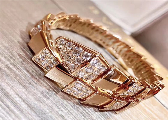 18K สีขาวทองเพชรสร้อยข้อมือเทนนิส 5.50ct Round Brilliant Cut Luxury Gold เครื่องประดับชิ้น LGB-001